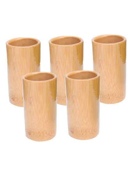 Kit de ventouses en bambou 5 pièces
