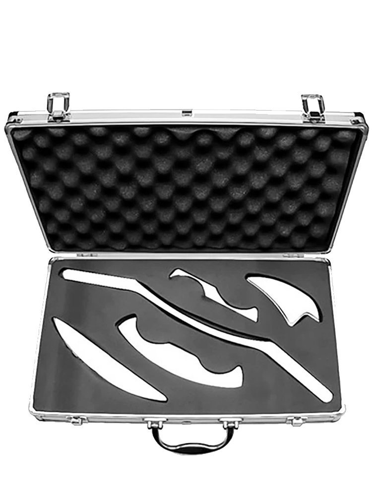 Grattoir-médical-en-acier-inoxydable Kit d’outils de fascia en acier inoxydable – qualité médicale – Image 1